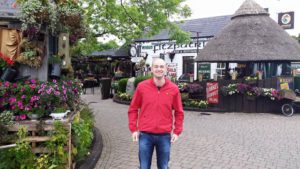 My husband Paul outside Fitzpatrick's on one of our dinner dates